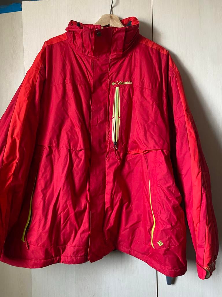 Columbia Omni-Heat Jas - Rood - XXL, Kleding | Heren, Wintersportkleding, Ophalen of Verzenden, Zo goed als nieuw, Overige maten