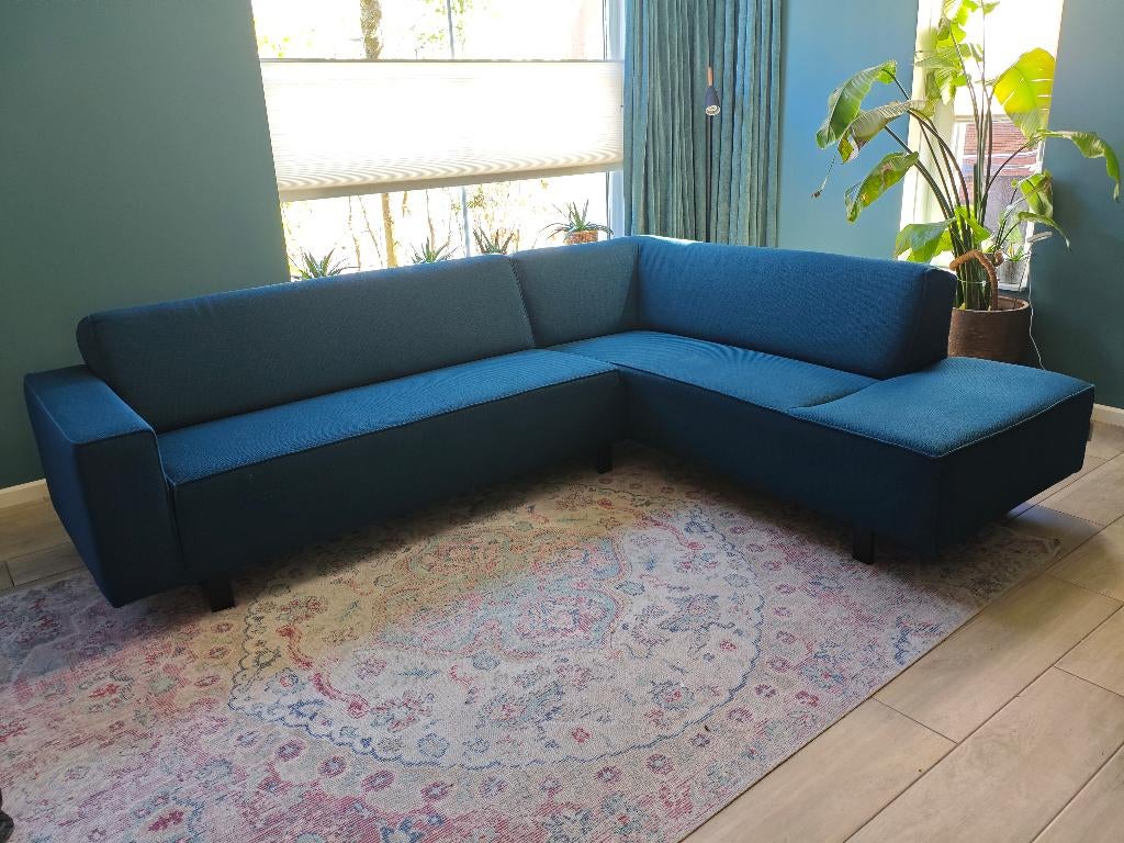 Hoekbank Bert Plantagie Odin (2,5-zits + dormeuse) - Petrol, Ophalen, 250 tot 300 cm, Gebruikt, Hoekbank