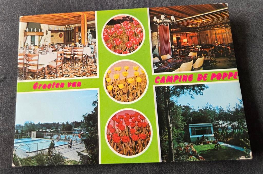 Groeten van Camping de Poppe - Markelo, Verzenden, 1960 tot 1980, Gelopen, Overijssel