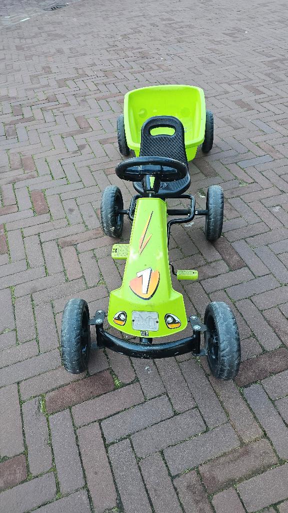 groene exit foxy skelter met laadbak, Kinderen en Baby's, Speelgoed | Buiten | Skelters, Gebruikt, Overige merken, Met kar of aanhanger