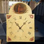 Antiek wijzerplaat met uurwerk staande klok - staand horloge, Ophalen of Verzenden