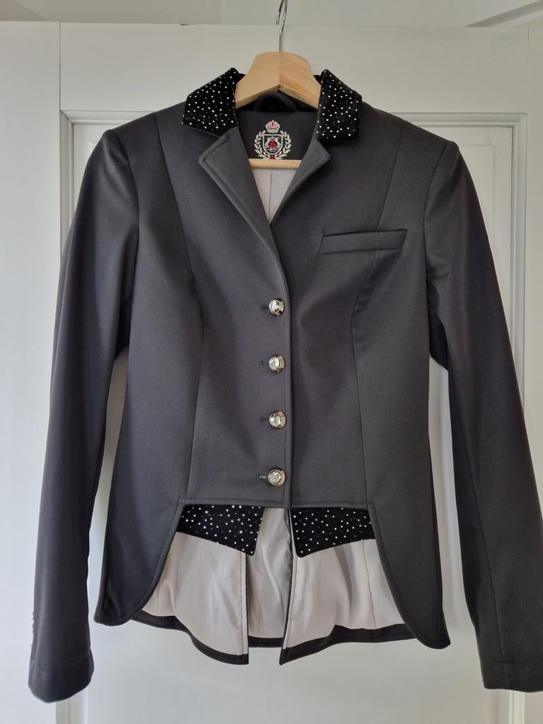Wedstrijdjasje dressuur Fair Play (zwart - maat 38), Dieren en Toebehoren, Dressuur, Ophalen of Verzenden, Zo goed als nieuw, Dames