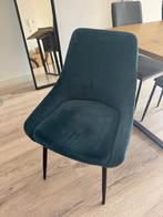 Velours stoel – moet weg ivm verhuizing, Ophalen, Blauw, Zo goed als nieuw, Stof