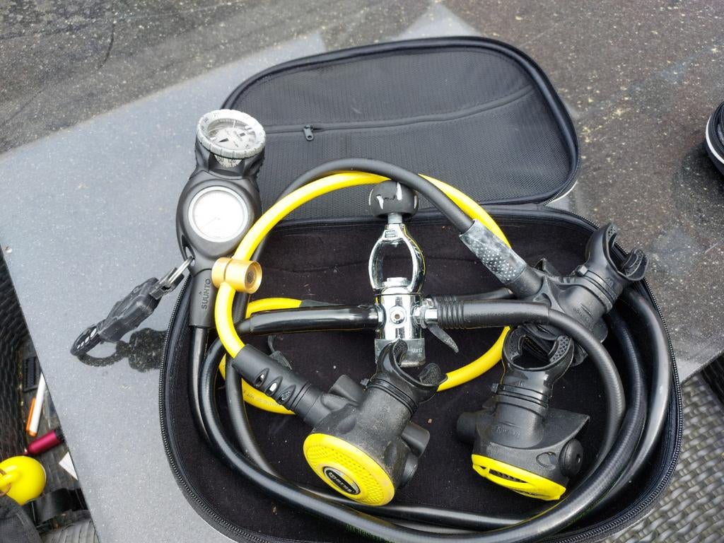 Duikregelaar set met duikcomputer, Watersport en Boten, Duiken, Ophalen