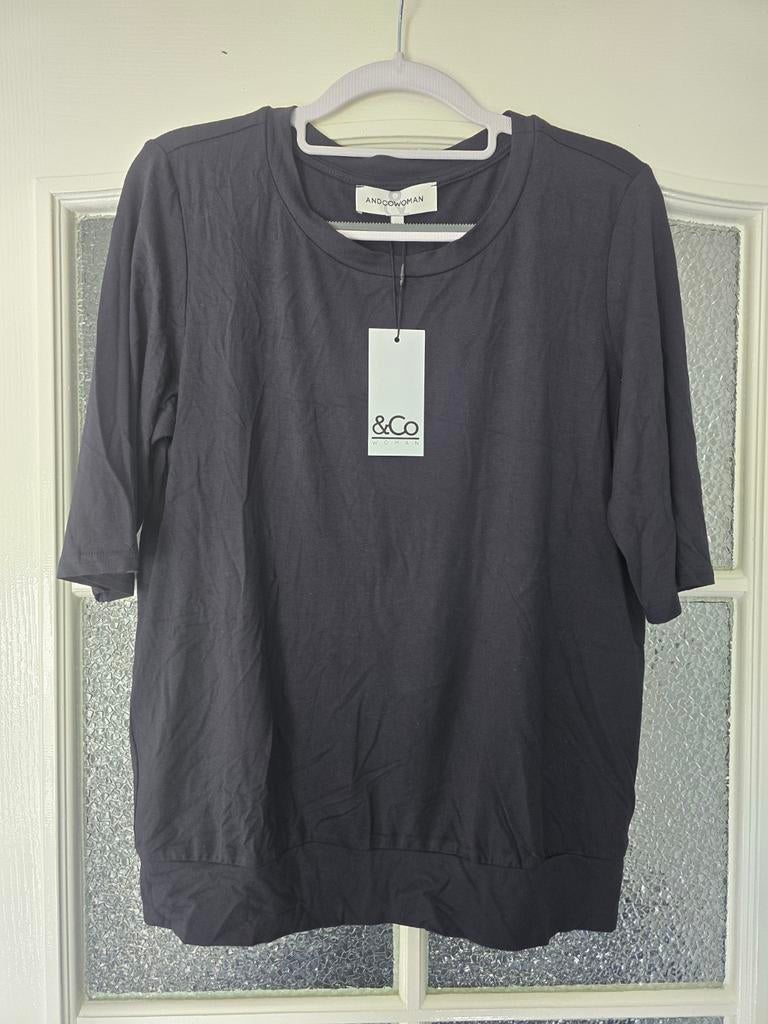 Nieuw &co woman andcowoman and cowoman M navy, Ophalen of Verzenden, Nieuw, Blauw, Korte mouw