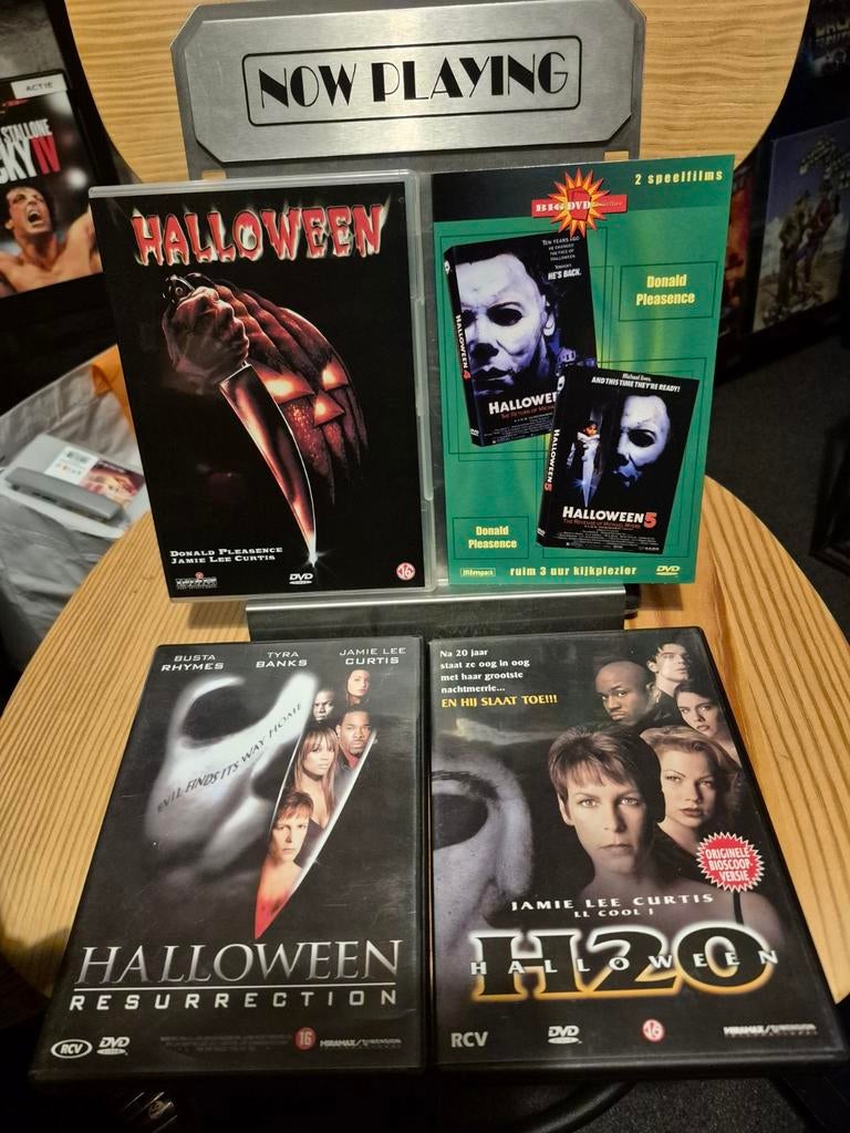 Halloween DVD Collectie: Deel 1, 4,5 H20 & Resurrection, Vanaf 16 jaar, Ophalen of Verzenden, Gebruikt, Slasher