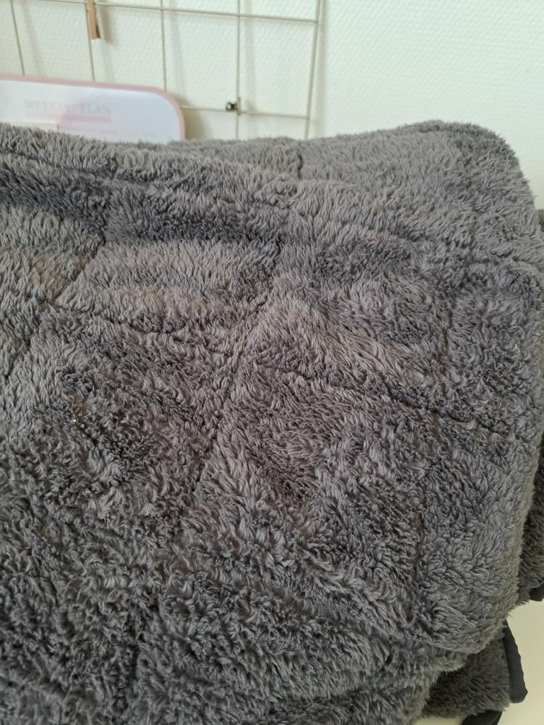 Verzwaringsdeken 140 bij 200, Ophalen, Eenpersoons, Grijs, Deken of Dekbed