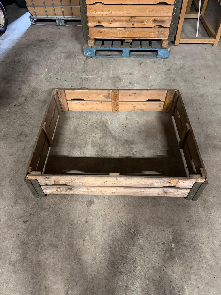 Moestuin bak omzet randen palletranden, Doe-het-zelf en Verbouw, Kratten en Dozen, Ophalen, 100 cm of meer, 60 cm of meer, Zo goed als nieuw
