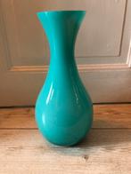 Grote Glazen Vaas Hema - Turquoise/Mintgroen, Gebruikt, Overige kleuren, 50 tot 75 cm, Ophalen of Verzenden