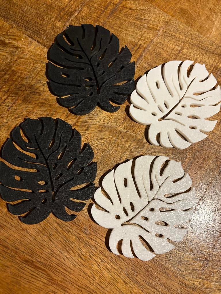 Setje onderzetters leaves, Huis en Inrichting, Ophalen of Verzenden, Nieuw, Glas of Kopje