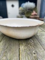 Oude emaile schaal/ bak/ bloembak/ trog / schaal, Ophalen of Verzenden