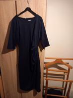 Cadadia donkerblauwe jurk met 3/4 mouw, maat 38, Maat 38/40 (M), Blauw, Ophalen of Verzenden, Knielengte