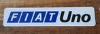FIAT Uno    kentekenplaat - reclamebord 52x11 kunststof, Ophalen of Verzenden, Zo goed als nieuw, Auto's