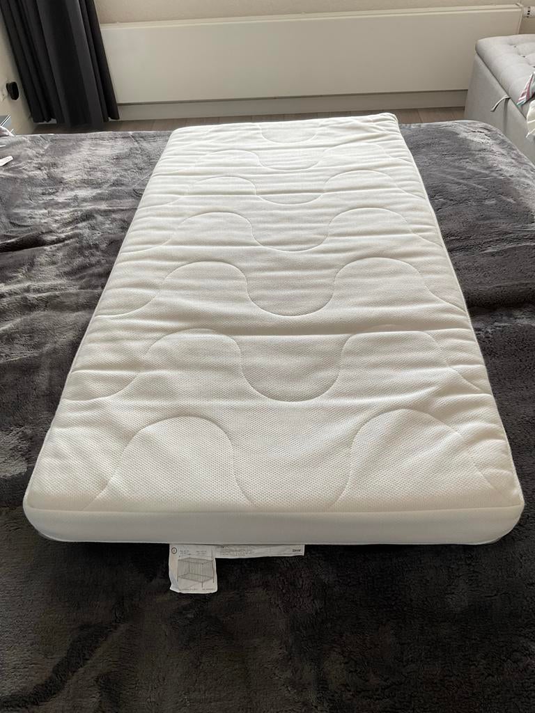 IKEA Ledikant Matras 60x120x8 cm met Aerosleep Topper, Ophalen, Jongetje of Meisje, Wit, Overige typen