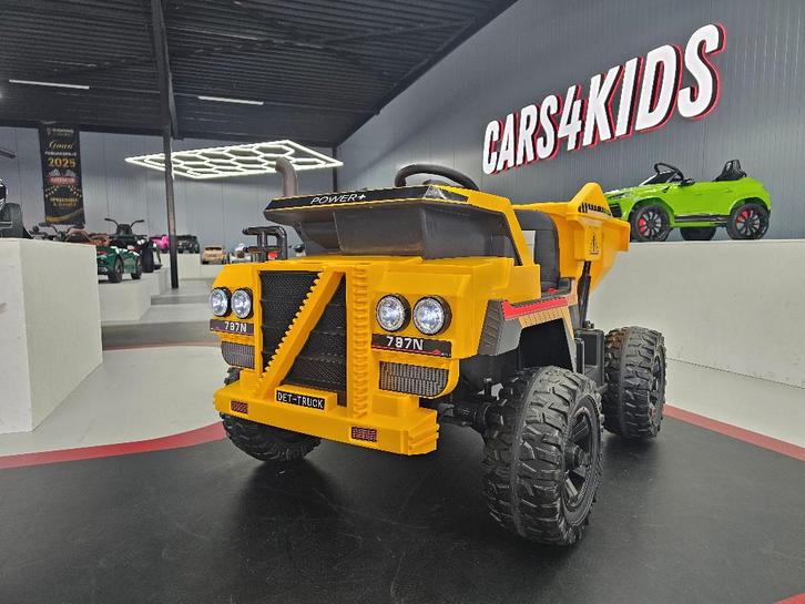 Dumper Truck - soft start - leren zit - elektrische kiepbak, Kinderen en Baby's, Speelgoed | Speelgoedvoertuigen, Nieuw, Afstandsbediening