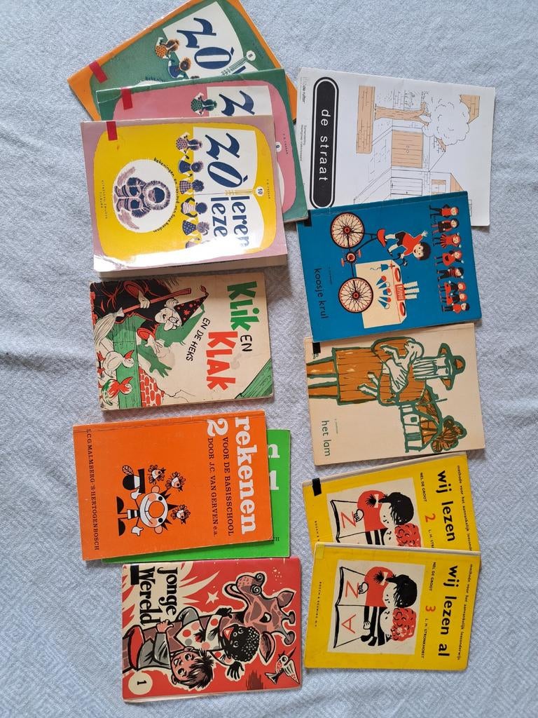 Retro lees- en rekenboekjes - Leren lezen en rekenen, Ophalen of Verzenden, Gelezen, Non-fictie