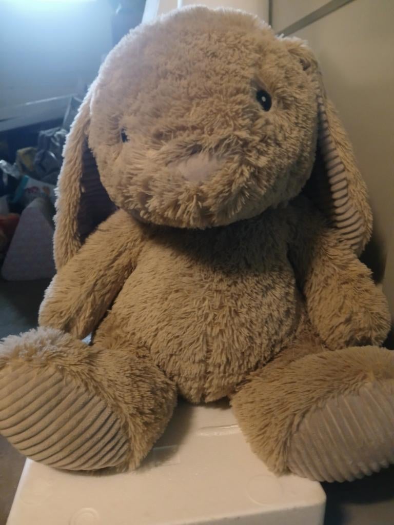 Konijn knuffel groot, Ophalen, Zo goed als nieuw, Stoffen beer, Overige merken