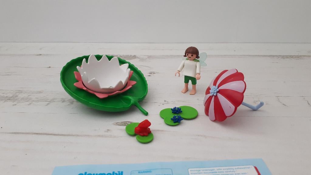 Playmobil Elfje op waterlelie (4198), compleet, Ophalen of Verzenden, Zo goed als nieuw, Complete set