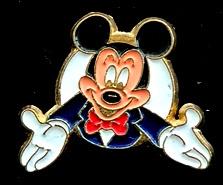 Mickey Mouse pin met 2 handjes, Verzenden, Nieuw, Figuurtje, Speldje of Pin