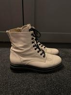 Manfield leren laarsjes maat 39, Ophalen of Verzenden, Gedragen, Wit, Lage of Enkellaarzen