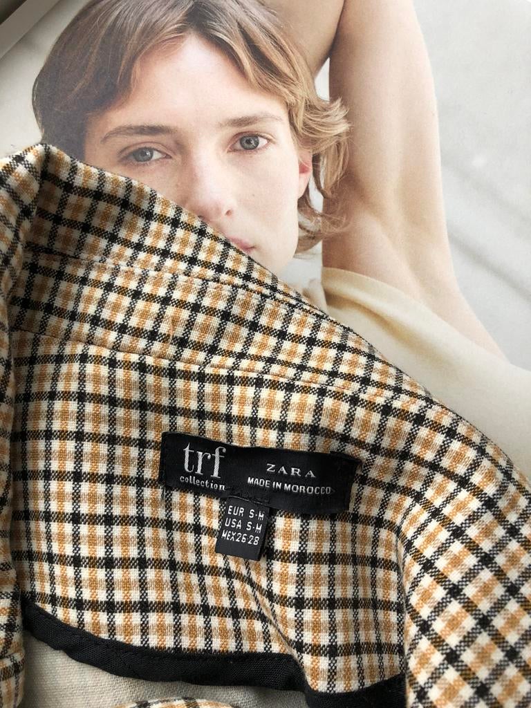 ZARA OVERSIZED BLAZER GERUIT S/M, Kleding | Dames, Ophalen of Verzenden, Zo goed als nieuw