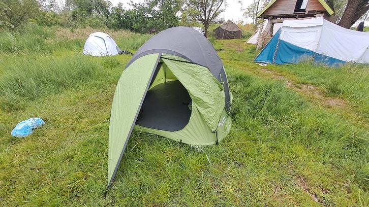 Tent hoepeltent tweepersoons, Caravans en Kamperen, Tenten, tot en met 3, Zo goed als nieuw, Ophalen