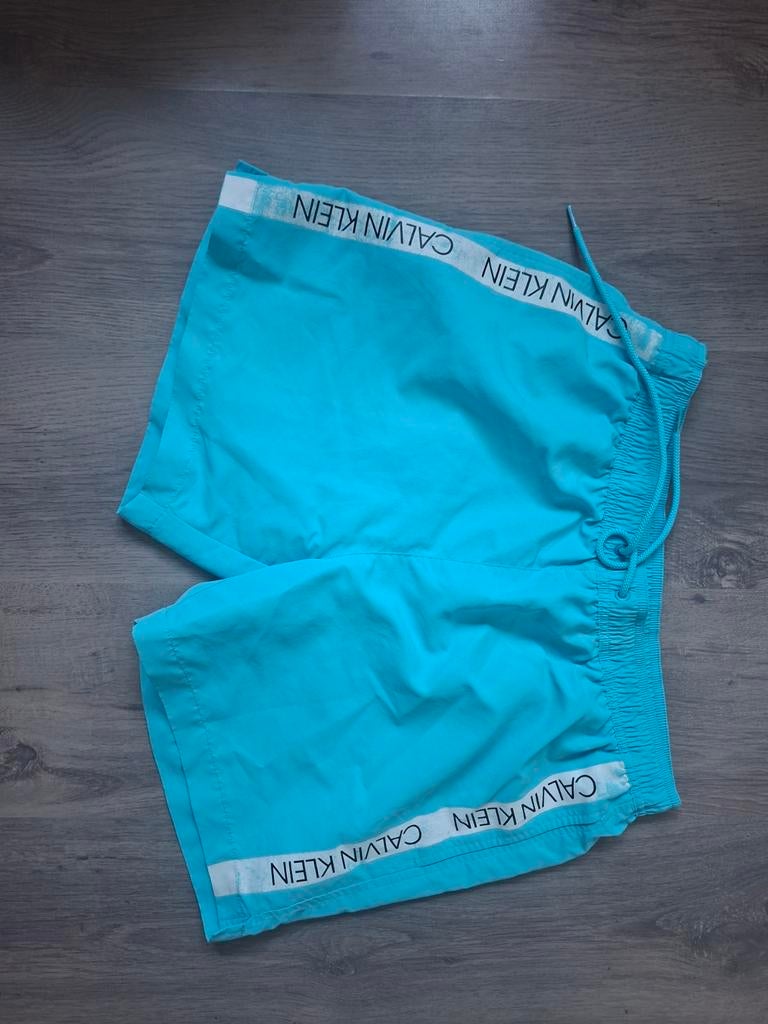 Calvin Klein zwembroek maat M - Turquoise, Kleding | Heren, Badmode en Zwemkleding, Calvin Klein, Ophalen of Verzenden, Zwemshort