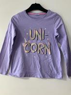 Longsleeve met Eenhoorn / unicorn print - Maat 122, Ophalen of Verzenden, Zo goed als nieuw, Meisje, Shirt of Longsleeve