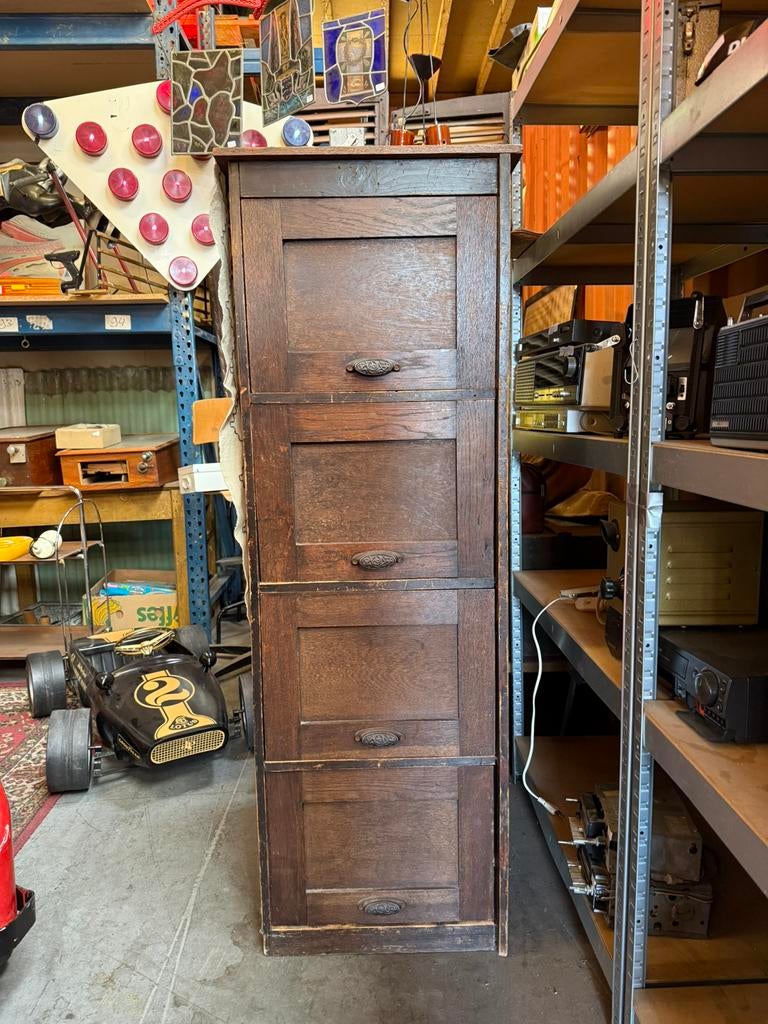 Antieke archiefkast, Huis en Inrichting, Ophalen, Minder dan 50 cm, Gebruikt, X