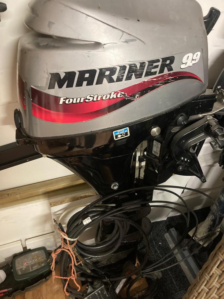 Mercury 9.9 PK Buitenboordmotor (4-takt) - Elektrische start, Watersport en Boten, Buiten- en Binnenboordmotoren, Gebruikt, 5 tot 10 pk