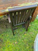 Houten tuinstoelen, Ophalen of Verzenden, Zo goed als nieuw, Rechthoekig, Hout