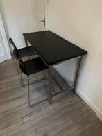 IKEA Bartafel 120x60x90 met 2 krukken 40x40x65, Huis en Inrichting, Tafels | Eettafels, Ophalen, Gebruikt, 100 tot 150 cm, Tot twee personen