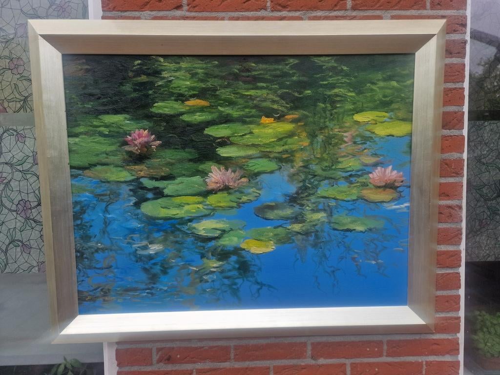 Schilderij waterlelies, Ophalen