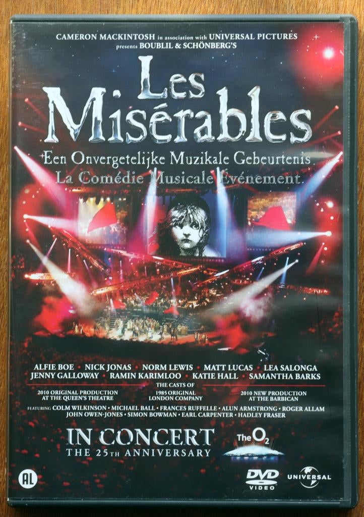 DVD Musical Les Misérables., Alle leeftijden, Ophalen of Verzenden, Zo goed als nieuw, Muziek en Concerten