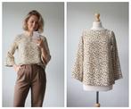 Vanilia - mooie creme top met print / maat S, Verzenden, Vanilia, Beige, Zo goed als nieuw