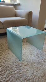 Glazen salontafel/bijzettafel, 50 tot 100 cm, Glas, Minder dan 50 cm, Rechthoekig