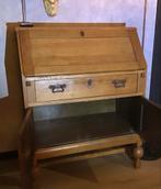 Antiek eikenhouten bureau met klep en lade, Ophalen