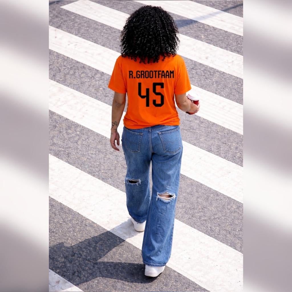 Oranje Shirt met Eigen Naam & Nummer | XS t/m 5XL | UNIEK!, Verzenden, SH1RTS & SUGAR, Maat 42/44 (L), Nieuw