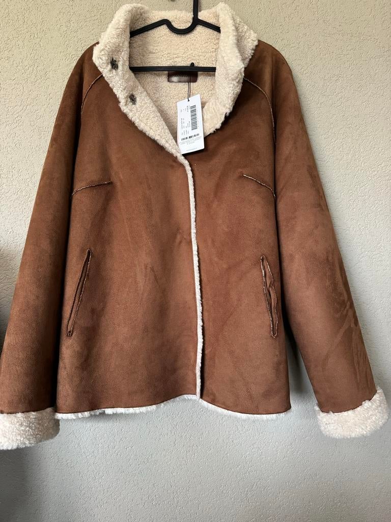 Studio Anneloes Lisanne Lammy coat maat L nieuw, Kleding | Dames, Ophalen of Verzenden, Nieuw, Maat 42/44 (L), Bruin