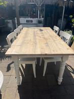 Brocante eethoek, voor binnen., Ophalen, Gebruikt, Eettafel, 6 zitplaatsen