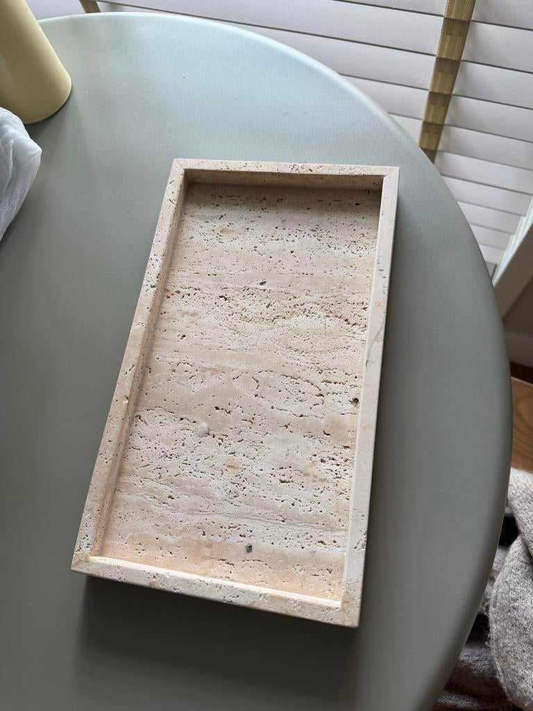 Zara Home Travertijn Dienblad, Ophalen, Zo goed als nieuw, Rechthoekig, Overige materialen