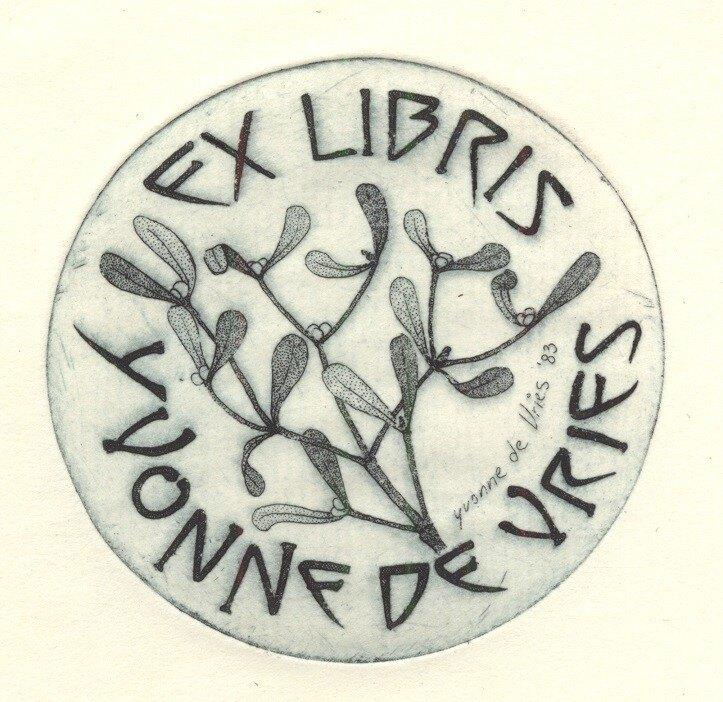1157 Ex Libris Nederland : Yvonne de Vries, 1983, Verzenden