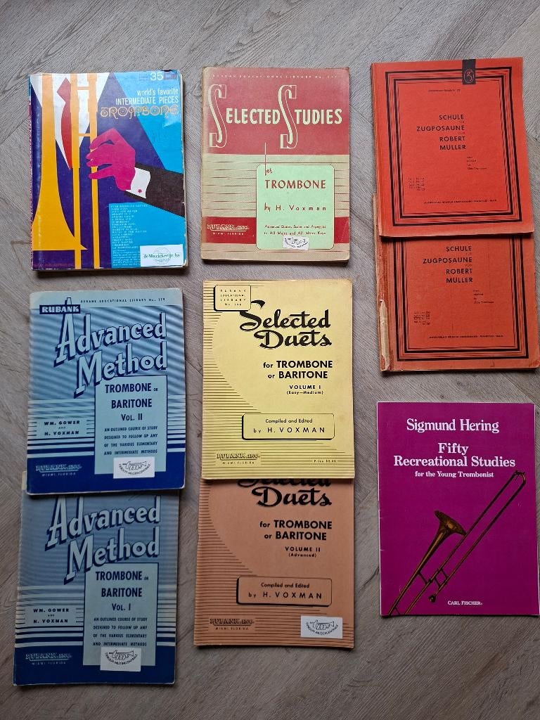 trombone muziekboeken, Ophalen, Gebruikt, Tenor