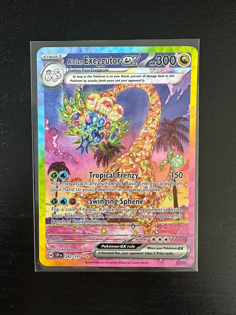 Pokémon Alolan Exeggutor ex SSP242, Ophalen of Verzenden, Zo goed als nieuw