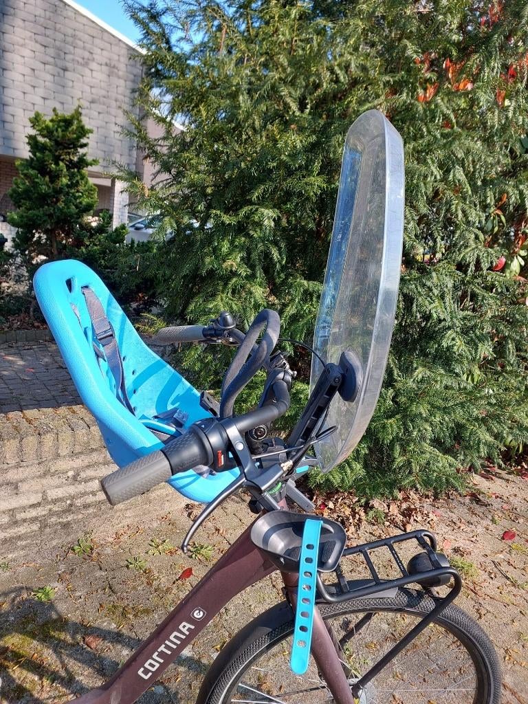 Thule Yepp mini fietsstoeltje (voor) met windscherm, Ophalen, Voorzitje, Thule, 0 t/m 13 kg