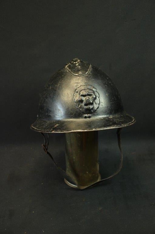 WO2 Belgische Adrian helm, Ophalen of Verzenden, Landmacht, Overige gebieden, Helm of Baret