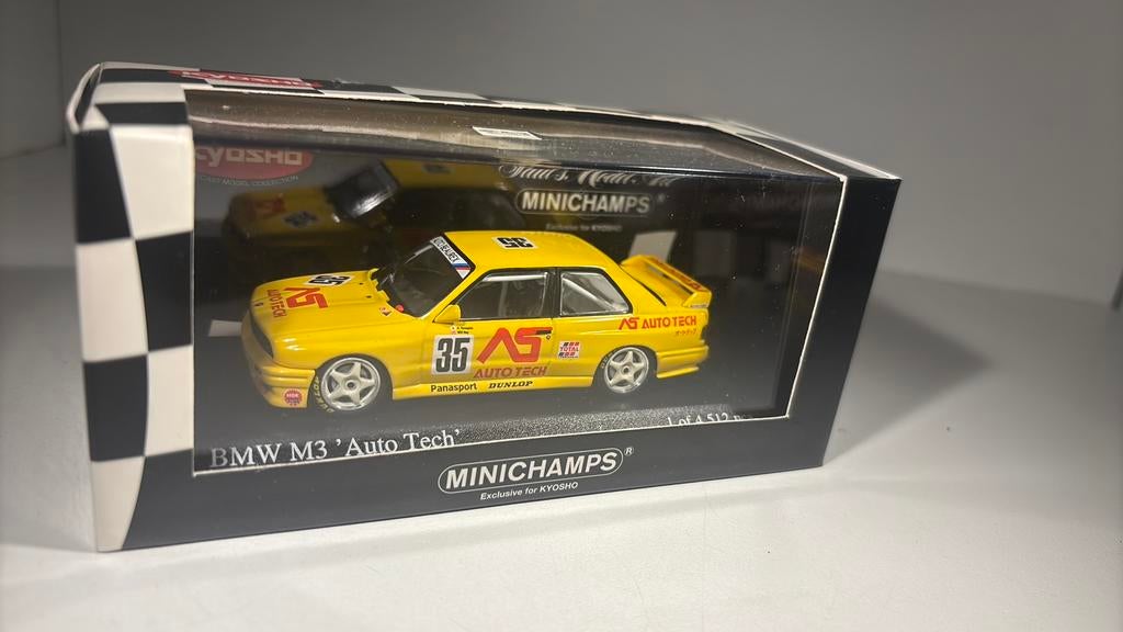 Bmw m3 auto tech jtcc 1988 minichamps for kyosho  1.43