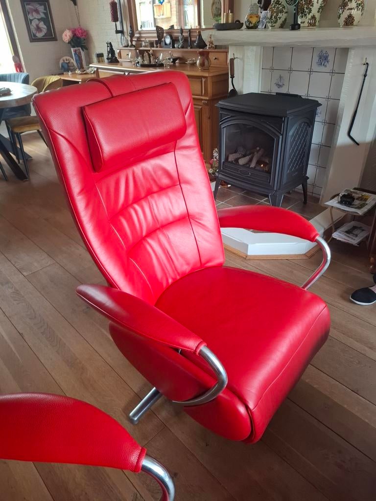 Duurzame relax zetels, Ophalen, Zo goed als nieuw, Leer