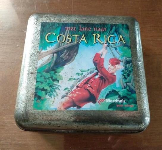 Vintage lunchbox metaal vliegmaatschappij Martinair Airlines, Ophalen of Verzenden, Gebruikt, Overige typen