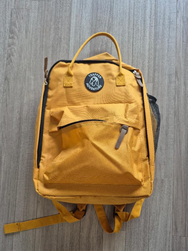 NIEUW Trapper Adventure Laptoptas Rugtas Geel, Sieraden, Tassen en Uiterlijk, Tassen | Rugtassen, Ophalen of Verzenden, Nieuw
